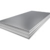 Stack of steel profile sheets. 3D Illustration