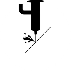 water jet cutting icon