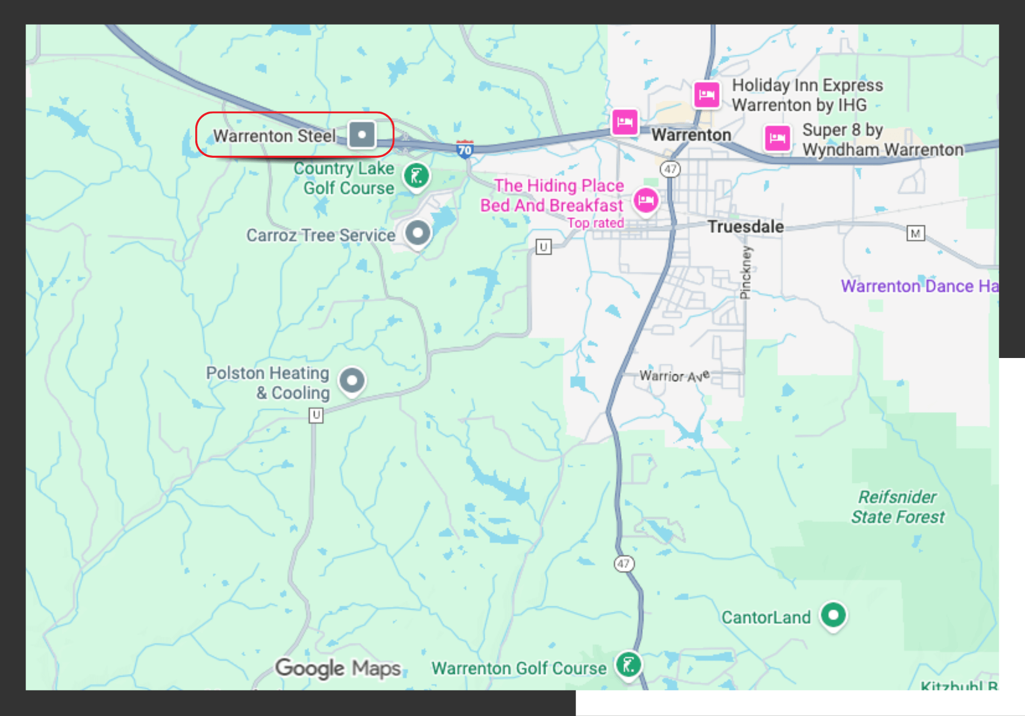 1 map location