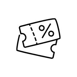 icon representing discount