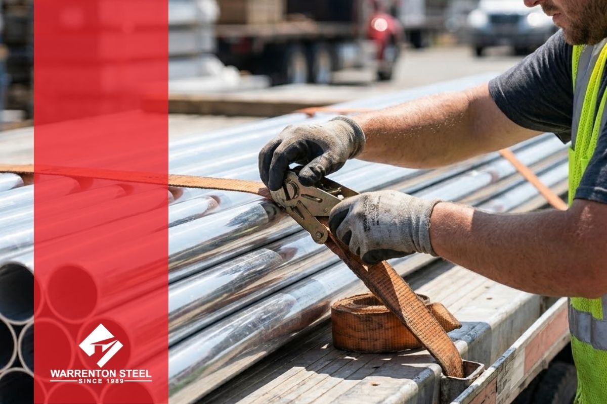 securing metal poles