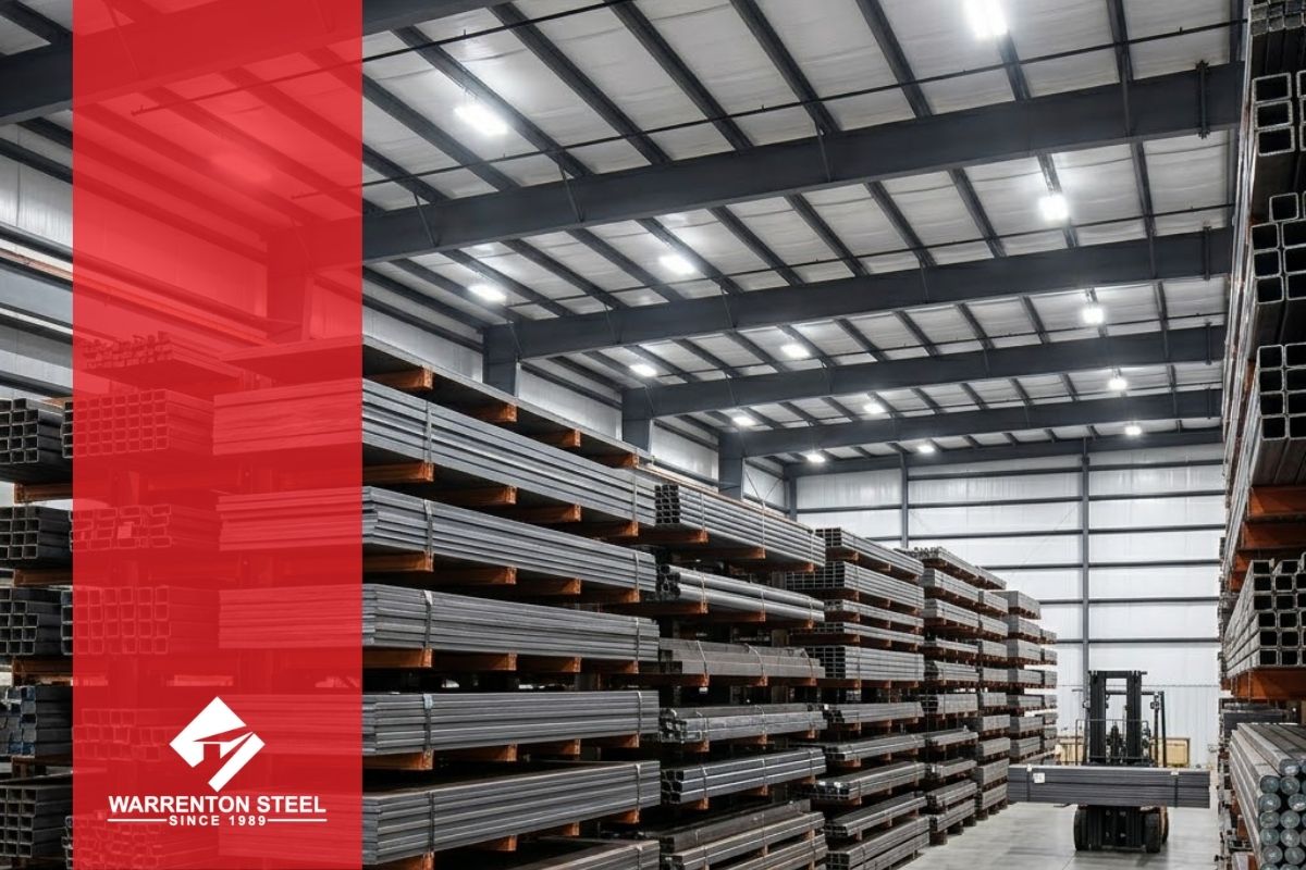 warehouse of steel