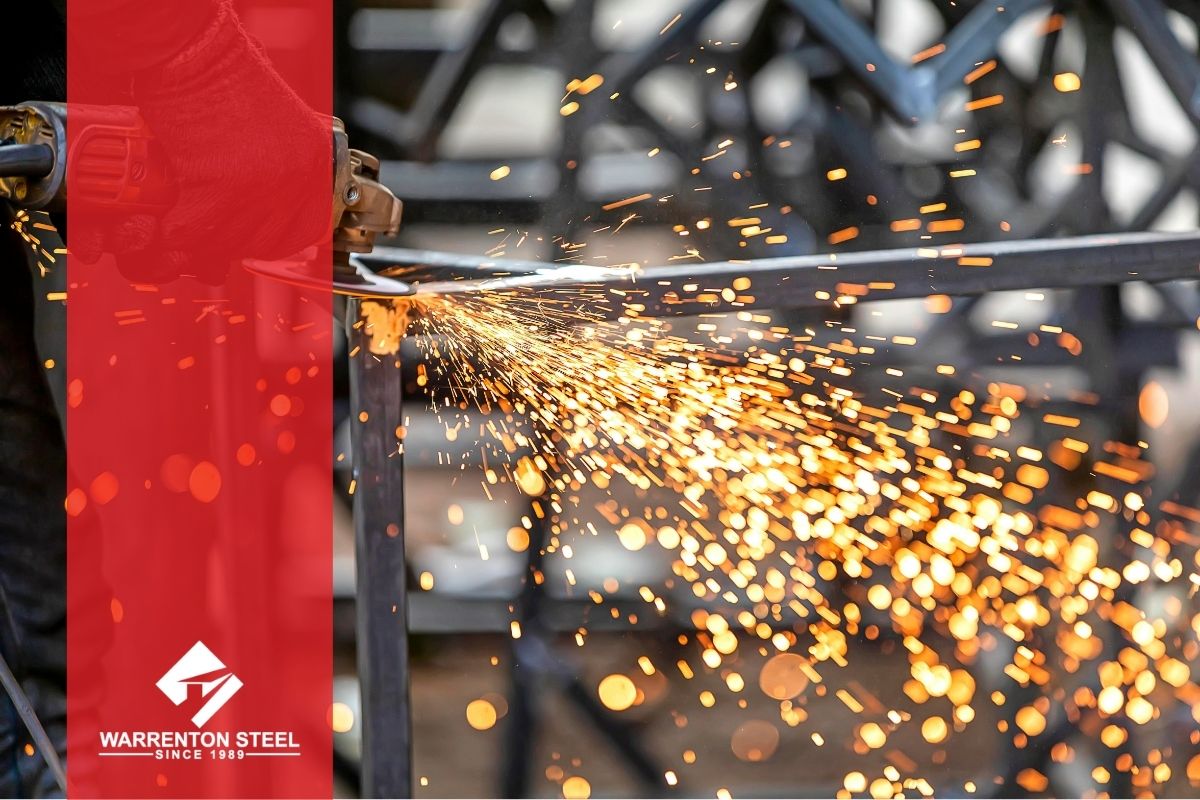 sparks from welding