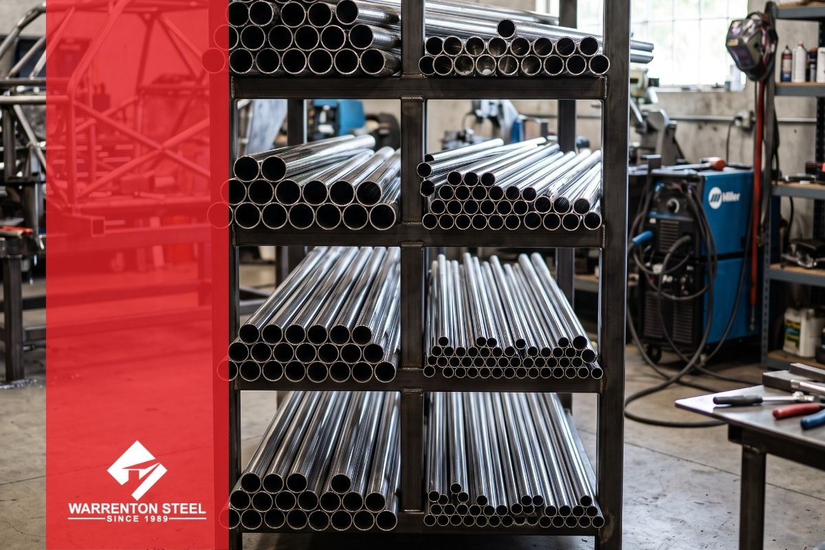 High-strength DOM steel tubing used for automotive roll cages and suspension components.
